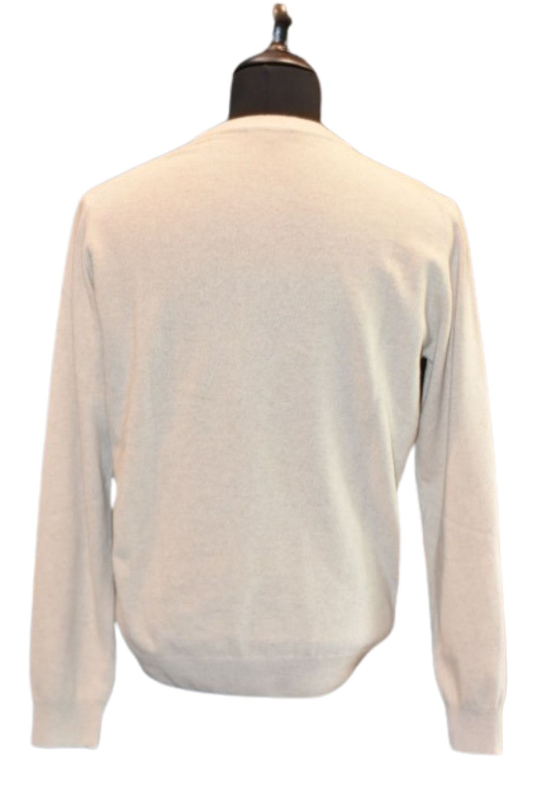 abbigliamento uomo 100% cashmere girocollo made in italy dietro