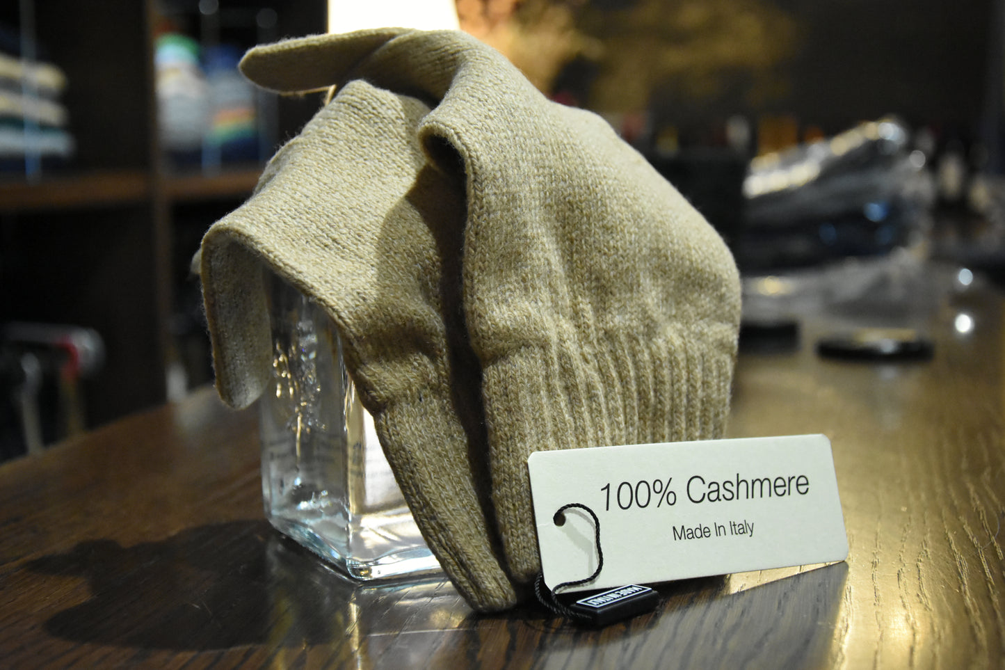 abbigliamento uomo guanti cashmere 100% stile eleganza